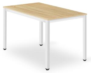 Bílý jídelní stůl TESSA 120x60 cm