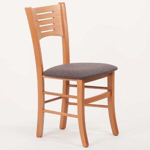 Stima Židle ATALA s čalouněným sedákem Odstín: Olše, Látky: LUX antracit 6