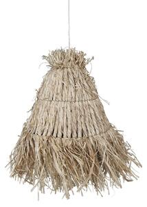 Přírodní závěsné lýkové stínidlo Raffia - Ø 30*26 cm/ E27 - Chic Antique