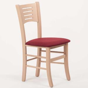 Stima Židle ATALA s čalouněným sedákem Odstín: Dub Sonoma, Látky: LUX bordo 15