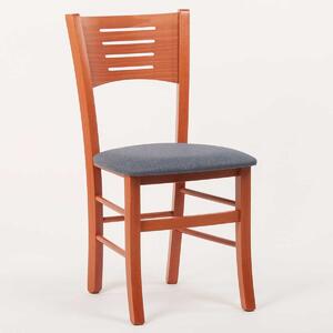 Stima Židle ATALA s čalouněným sedákem Odstín: Třešeň, Látky: LUX jeans 33