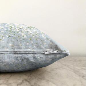 Modrý povlak na polštář s příměsí bavlny Minimalist Cushion Covers Blossom, 55 x 55 cm
