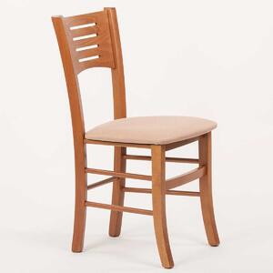 Stima Židle ATALA s čalouněným sedákem Odstín: Rustikál, Látky: LUX cappuccino 24