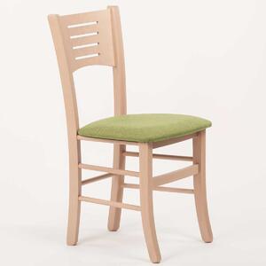 Stima Židle VERONA s čalouněným sedákem Odstín: Dub Sonoma, Látky: LUX zelená 18