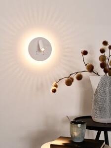Lucide 79201/09/31 LED nástěnná lampička Bentjer 1x6W+1x3W | 350lm | 3000K - s vypínačem, bílé