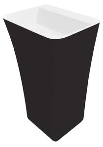 Besco Volně stojící umyvadlo z litého mramoru Assos S-Line BW UM VS 52x41x84 cm, bez otvoru pro baterii