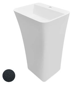 Besco Volně stojící umyvadlo z litého mramoru Assos S-Line Glam G UM VS-OPB 52x41x84 cm, s otvorem pro baterii