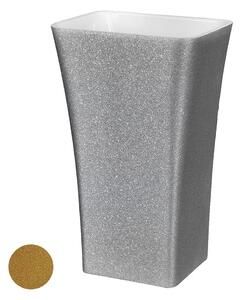Besco Volně stojící umyvadlo z litého mramoru Assos Glam Z UM VS 52x41x85 cm