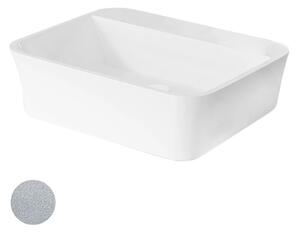 Besco Deskové umyvadlo z litého mramoru Assos S-Line Glam S UM D 51x41x15 cm, bez otvoru pro baterii