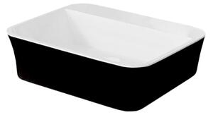 Besco Deskové umyvadlo z litého mramoru Assos S-Line BW Matt UM D 51x41x15 cm, bez otvoru pro baterii