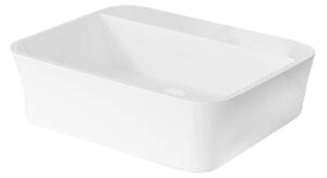 Besco Deskové umyvadlo z litého mramoru Assos S-Line UM D 51x41x15 cm, bez otvoru pro baterii