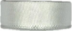 Stuha rypsová ELEGANCE WHITE bílá 25mm x 3m (7,- Kč/m)
