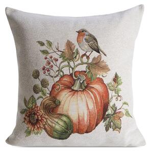 GOBELÍNOVÝ DEKORAČNÍ POVLAK NA POLŠTÁŘ PUMPKIN2 45X45 CM VZOROVANÁ