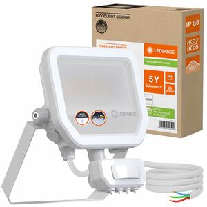 LED reflektor Ledvance Floodlight Sensor 17W 4000K neutrální bílá 2400lm IP65 bílý