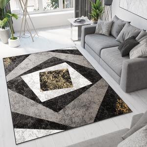 Makro Abra Moderní kusový koberec CHEAP K855G černý Rozměr: 120x170 cm