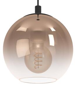Eglo 901925 - Lustr na lanku ARISCANI 3xE27/60W/230V černá/béžová/kouřová