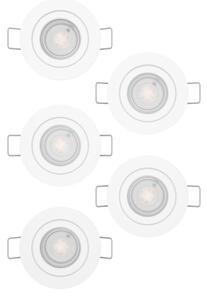 Eglo 902263 - SADA 5x LED Podhledové bodové svítidlo BARRANCO LED/4,8W/230V bílá
