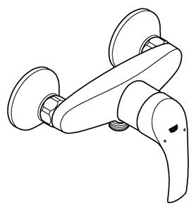 GROHE 33555002 - Sprchová baterie EUROSMART DN 15 lesklý chrom