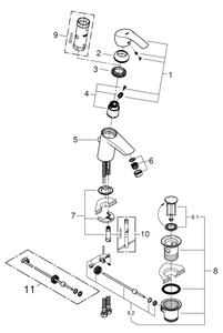 GROHE 33265002 - Umyvadlová baterie EUROSMART DN 15 velikost S lesklý chrom