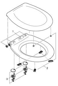 GROHE 39493000 - WC sedátko BAU CERAMIC durobílá