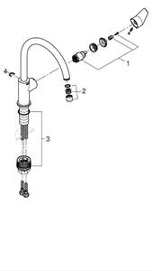 GROHE 30529001 - Dřezová baterie START EDGE lesklý chrom