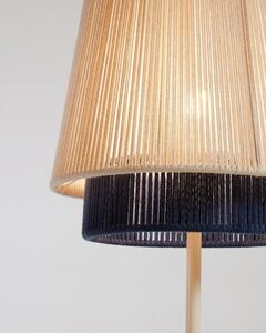 Stojací lampa s textilním stínidlem (výška 163 cm) Yuvia – Kave Home