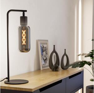 Eglo 901007 - Stolní lampa MAIONE 1xE27/4W/230V černá/kouřová