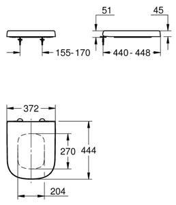 GROHE 39330002 - WC sedátko EURO CERAMIC durobílá