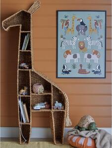 Dětská ratanová knihovna 46x148 cm Kalu - Bloomingville Mini