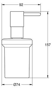 GROHE 411882430 - Dávkovač mýdla START 160 ml černá