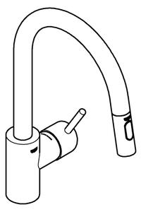 GROHE 31483002 - Dřezová baterie CONCETTO lesklý chrom