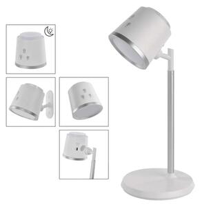 EMOS Bílá LED stolní nabíjecí magnetická lampa Abbie 4v1 6W Z7636W