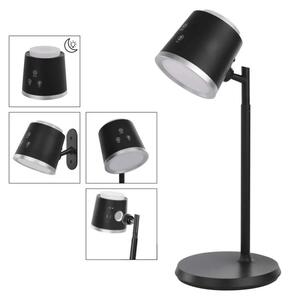 EMOS Černá LED stolní nabíjecí magnetická lampa Abbie 4v1 6W Z7636B