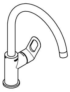GROHE 31368000 - Dřezová baterie BAULOOP 332 mm lesklý chrom