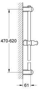 GROHE 27499000 - Sprchová tyč EUPHORIA 600 mm lesklý chrom