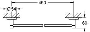 GROHE 411972430 - Držák na osušky START 504 mm černá