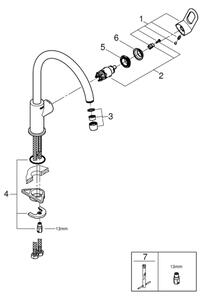 GROHE 31368000 - Dřezová baterie BAULOOP 332 mm lesklý chrom