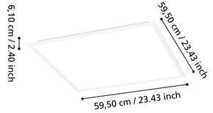 Eglo 902305 -LED Stm. přisazený panel MORADILLO-R LED/33W/230V 60x60cm bílá+DO