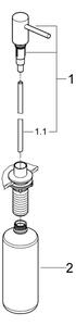GROHE 40535GN0 - Dávkovač mýdla COSMOPOLITAN 500 ml zlatá