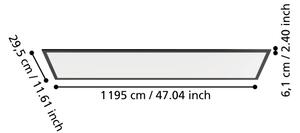 Eglo 901487 - LED Přisazený panel MORADILLO LED/33W/230V 120x30 cm černá