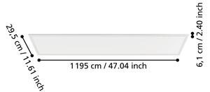 Eglo 901494 - LED Přisazený panel MORADILLO LED/33W/230V 120x30 cm bílá