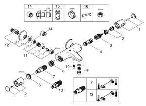 GROHE 34227002 - Termostatická vanová baterie PRECISION TREND DN 15 lesklý chrom