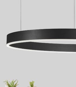 Nova Luce Závěsné LED svítidlo MOTIF, ø 80cm, 50W 2700-6000K stmívatelné Barva: Černá