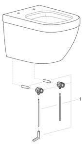 GROHE 39206000 - Závěsné WC EURO CERAMIC 49 cm keramika/bílá