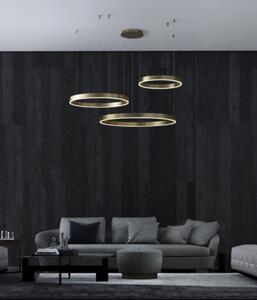 Nova Luce Závěsné LED svítidlo MOTIF, 140W 3000K stmívatelné Barva: Mosaz