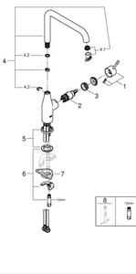 GROHE 30269000 - Dřezová baterie ESSENCE 292 mm lesklý chrom
