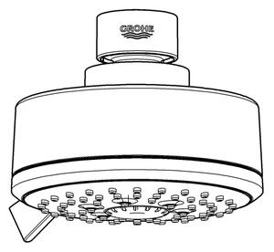GROHE 27591001 - Hlavová sprcha TEMPESTA COSMOPOLITAN 100 100 mm lesklý chrom