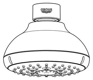 GROHE 27606001 - Hlavová sprcha NEW TEMPESTA 100 100 mm lesklý chrom