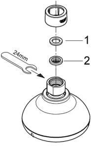 GROHE 27606001 - Hlavová sprcha NEW TEMPESTA 100 100 mm lesklý chrom