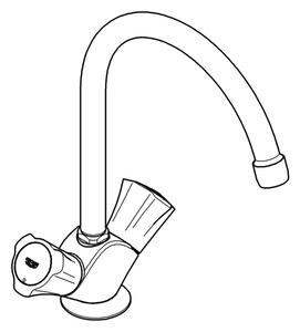 GROHE 31831001 - Dřezová baterie COSTA L lesklý chrom